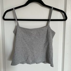 Grey Cropped Tank